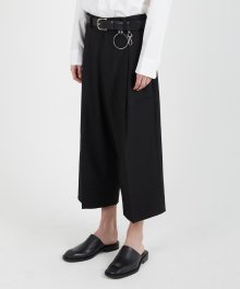 Jet Pocket Wide Slacks - Black