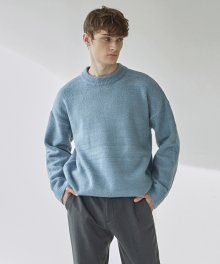 Vivid Pullover Knit_Sky Blue