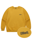 엘리오티(ELLIOTI) 20ELSP001 Basic Logo Sweatshirts_Mustard