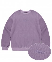 20ELSP003 Waffle Sweatshirts_Purple