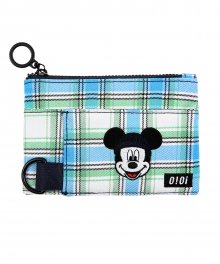 PATTERN COIN WALLET /MICKEY MOUSE_blue check