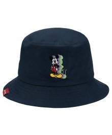 BUCKET HAT / SHADOW MICKEY MOUSE_navy