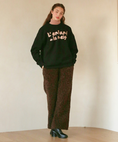 LH LEOPARD с резинкой PANTS(BROWN)