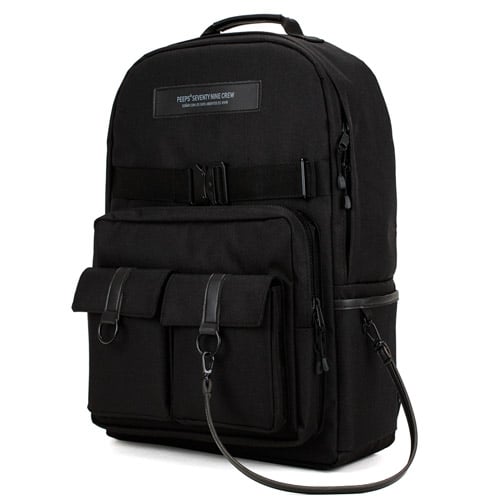 Black hotsell label backpack