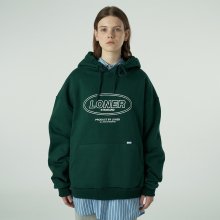 [L]Standard circle logo hoodie-green
