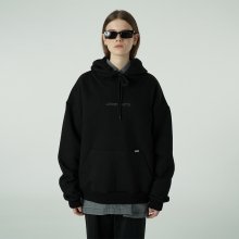 [L]Embroidey gmt logo hoodie-black