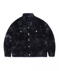 20ELSP009 Tie-dye Trucker Jacket_Black