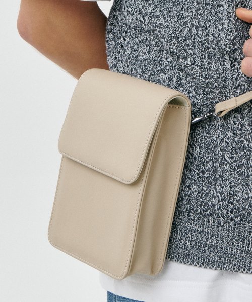 Lamb skin / Vegan leather mini bag IVORY