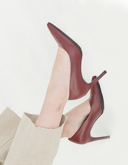 세컨데일리(secondaily) [HAND MADE] 헤라(Hera) 펌프스_로즈우드