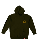 스핏파이어(SPITFIRE) LIL BIGHEAD HOMBRE Pullover Hooded Sweatshirt - ARMY/GOLD/BLACK 53110086A