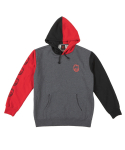 스핏파이어(SPITFIRE) BIGHEAD BLOCKED Pullover Hooded Sweatshirt - CHARCOAL/SCARLET/BLACK 53110092