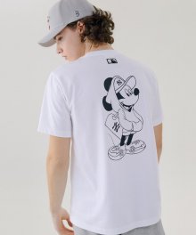 MLB X DISNEY 빅로고 티셔츠 (WHITE)