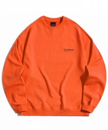 유니섹스 오버핏 인사이드 스웨트 셔츠-오렌지