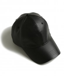 YV Leather Ball Cap_Black