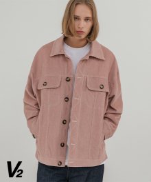 Overfit corduroy trucker jacket 1_pink
