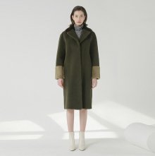 Real mink mustang coat - Khaki