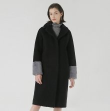 Real mink mustang coat - Black