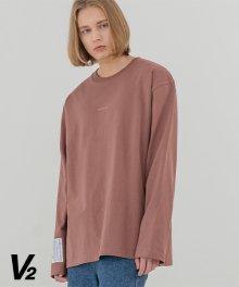 Overfit long sleeve T-shirt_pink
