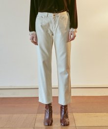 long wide cotton pants_Cream
