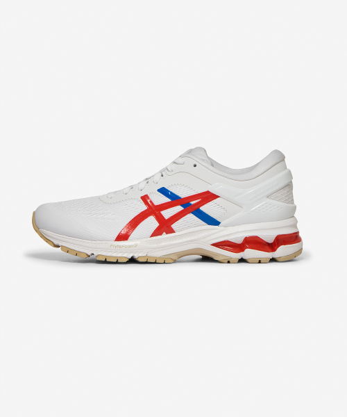 아식스(ASICS) 젤 카야노 26-W - 화이트:레드 / 1012A654-100 - 사이즈