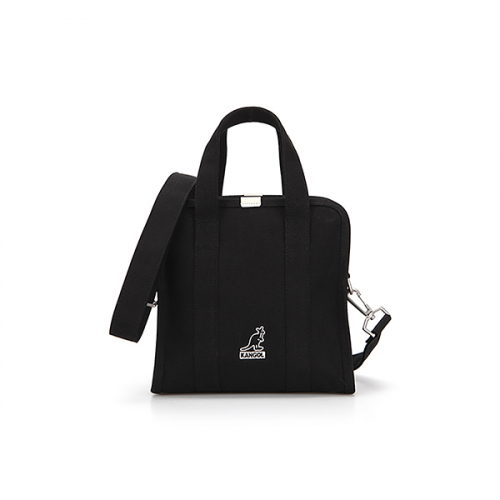 캉골(KANGOL) Square Canvas Tote Bag 3778 BLACK - 사이즈 & 후기 | 무신사