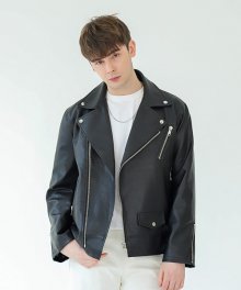 GREAT OVER-FIT RIDER JACKET (BLACK)