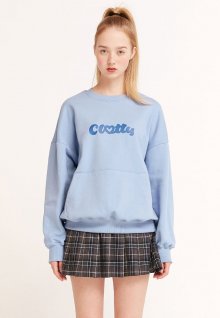 HEART CLOTTY SWEAT-SHIRT BLUE(CY2ASFM472A)