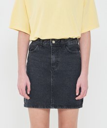 20ICMSP021 Denim Mini Skirt_Black