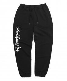 SIGN LOGO SWEAT PANTS BLACK