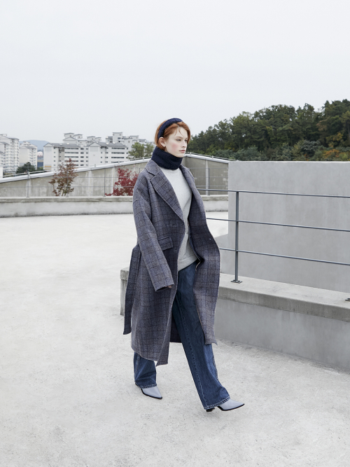 더 스튜디오 케이(THE STUDIO K) 19FW 2ND 체크 테일러드 핸드메이드 코트_네이비 - 사이즈 & 후기 | 무신사