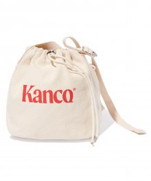KANCO CANVAS CROSS BASKET BAG ivory