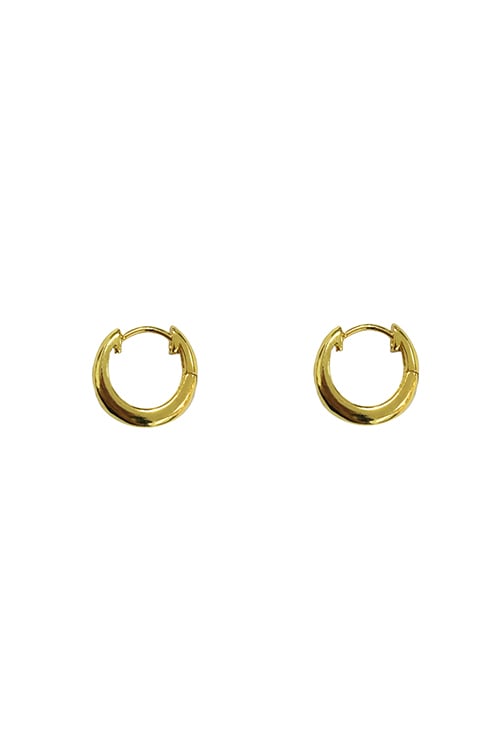 Black_Basic Ring Earring(Gold)