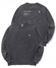 U LOGO PIGMENT SWEATSHIRTS_BLACK(IK2ASMM473A)