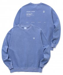 U LOGO PIGMENT SWEATSHIRTS_BLUE(IK2ASMM473A)