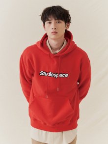 AQO HOODIE WITH LOGO RED