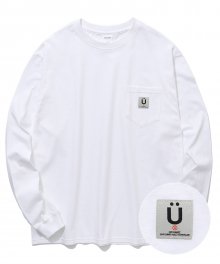 LABEL POCKET L/S TEE_WHITE(IK2AFMT550A)