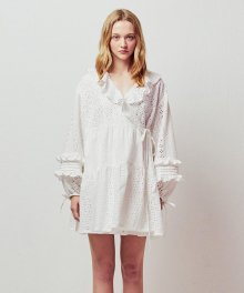 EYELET WRAP MINI DRESS_WHITE (EETZ1OPR01W)