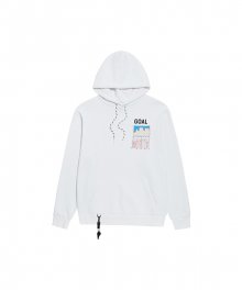 PULSE GRAPHIC HOODIE - WHITE