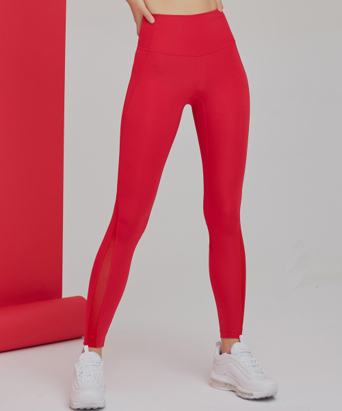 Легинсы 9/10 с сеткой Red