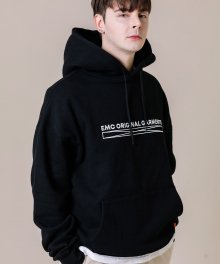 E.O.G Cross Embroidery Hoodie Black