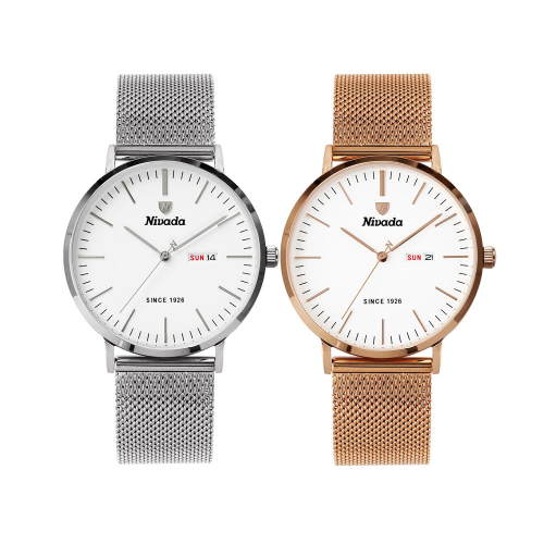니바다(nivada) 체인저블 남성용 캘린더 메탈시계 2종 (사은품증정)