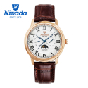 니바다(NIVADA) 남성용 멀티펑션 가죽 시계 1008