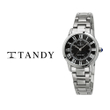 탠디(TANDY) 클래식 커플 메탈 손목시계 T-3714 여자 블랙