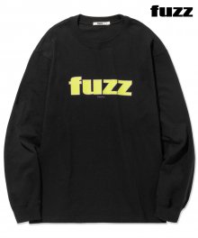 FUZZ FRONT LOGO L/S TEE black