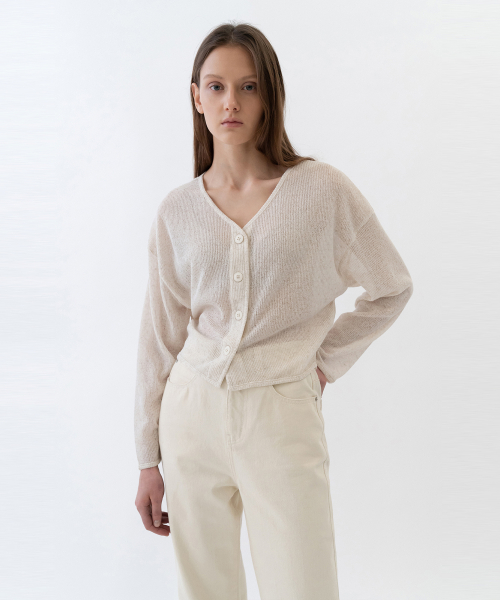 커렌트(current) SHEER CARDIGANS WOMEN [BEIGE]