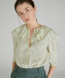 pleated collar blouse VWBLKC0600