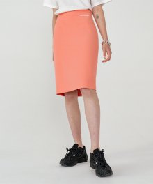 Lady slit skirt_orange