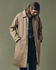 TRIPLE STITCH BALMACAAN COAT BEIGE