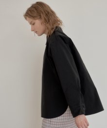 BUTTON BOX SHIRT_BLACK