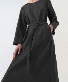 BELTED DRESS WOMEN [BLACK]